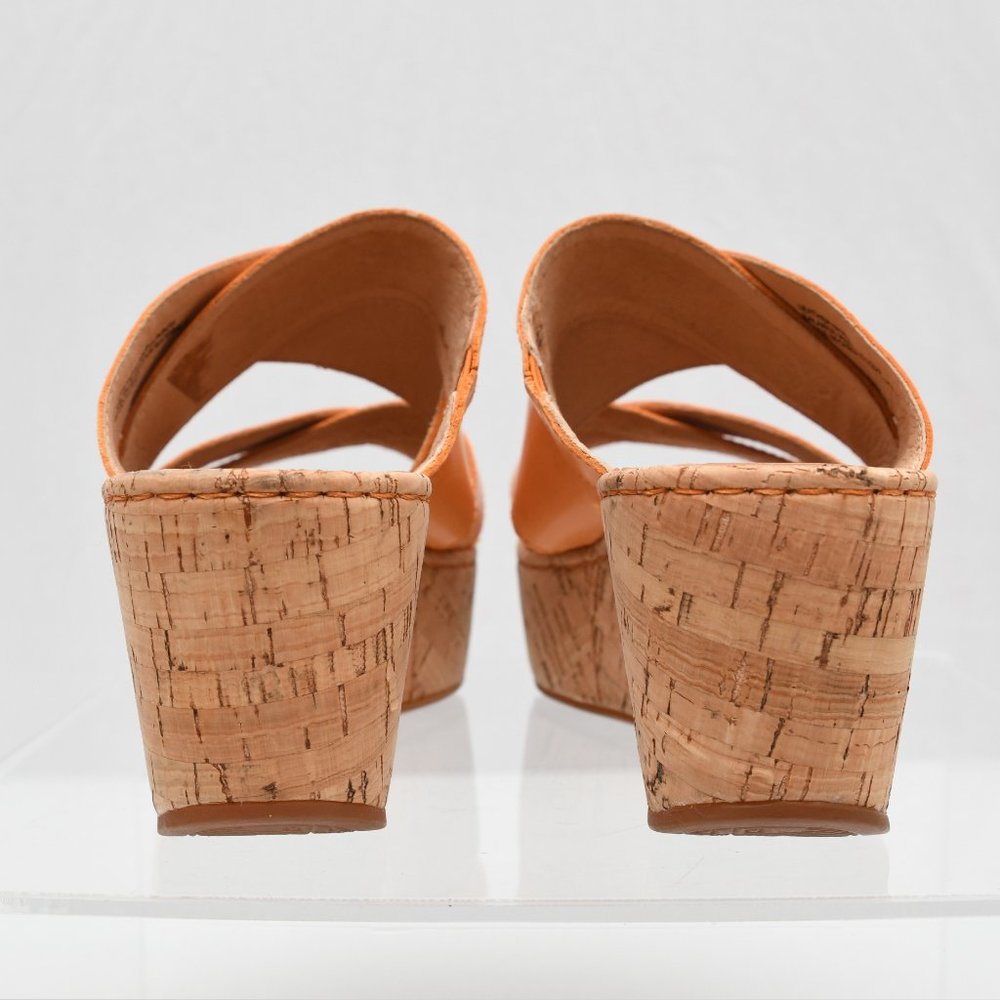 Born Platform Sandal Women's size 8.5 Orange Papaya - Picture 4 of 8